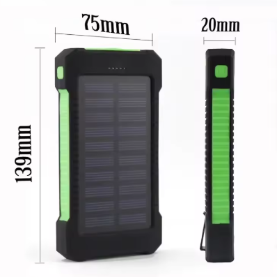 Fuente de energía solar portátil para exteriores de 200000 mAh, resistente al agua, con brújula USB, cargador externo para iPhone, Samsung, Huawei y Xiaomi